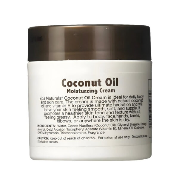 Crema de aceite de coco con vitamina E SPA NATURAL 170g - Imagen 2