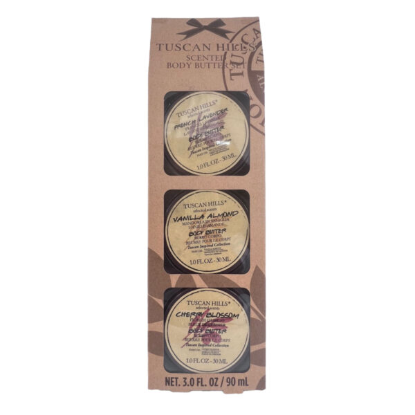 Set de crema corporal TUSCAN HILLS 3 pcs 30 ml c/u