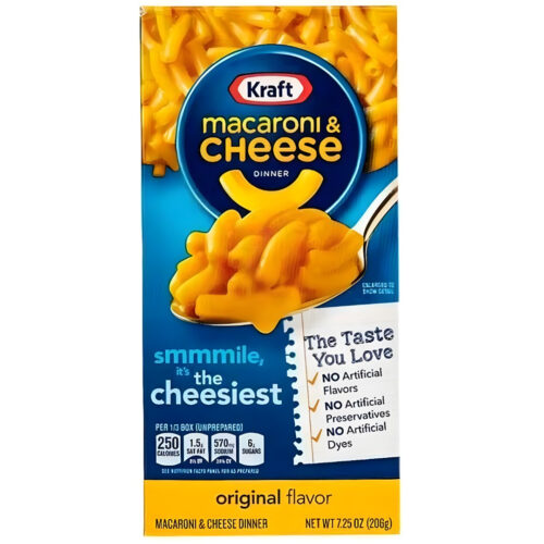 Macarrones con Queso Kraft 206g c/u REMATE