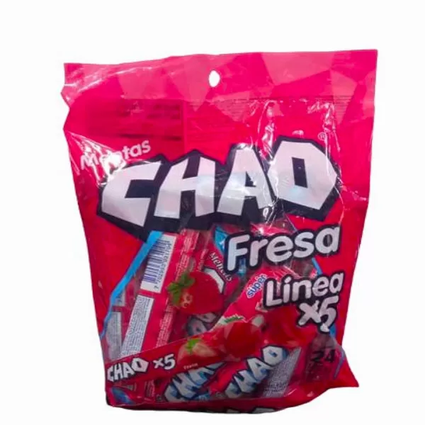 Caramelos masticables CHAO sabor a fresa 336g