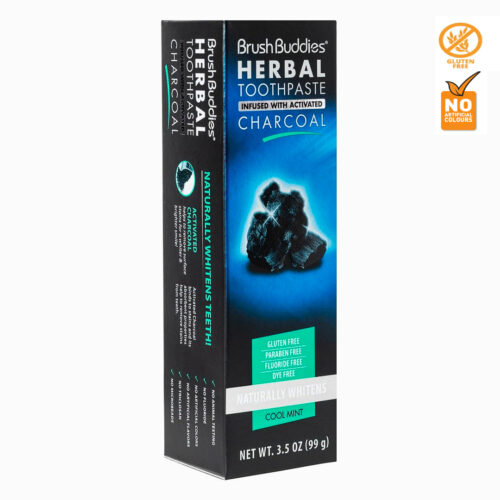 Pasta Dental BRUSH BUDDIES charcoal sin fluor 99gr