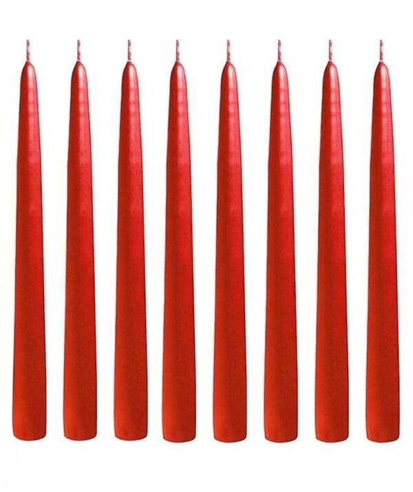 Velas rojas IKEA 25cm 8und.