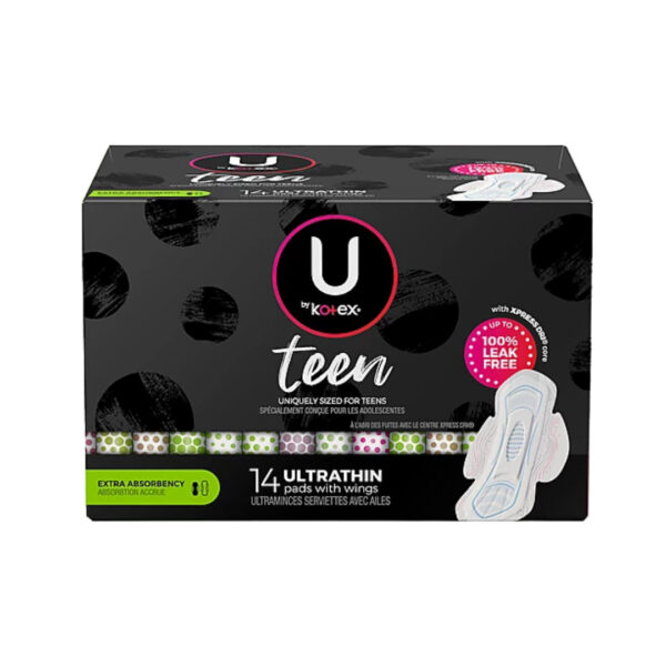 Toallas femeninas Kotex regular ultra delgadas con alas 14u.
