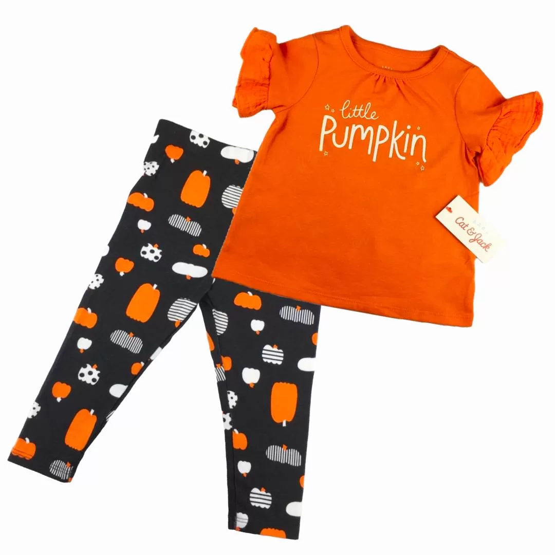 Conjunto para bebes CAT JACK calabaza de 2 piezas. Empaklo