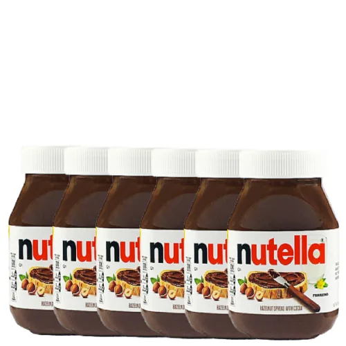 Chocolate con avellana para untar NUTELLA 6 und 750g. c/u