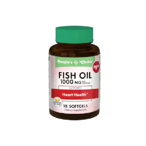 Aceite de pescado omega 3 PEOPLES CHOICE 1000mg 18 capsulas blandas