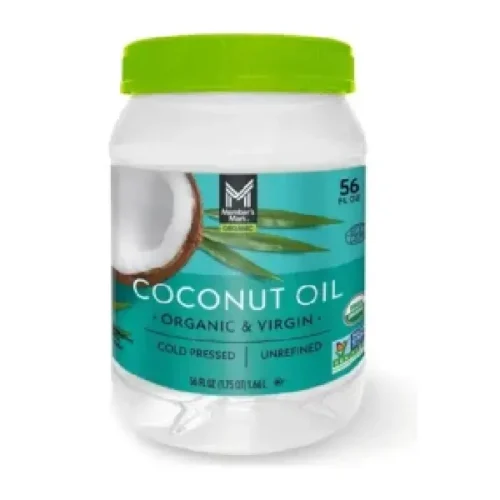 Aceite de Coco MEMBER´S MARK Extra Virgen Orgánico Vegano 1.66L .