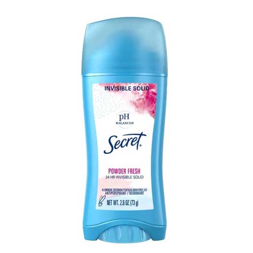 Desodorante en barra para damas 24h SECRET powder fresh 73g.