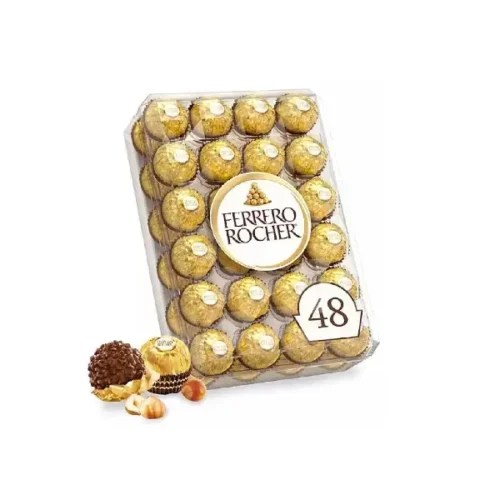 Bombones de chocolate con avellana FERRERO ROCHER premium 48und