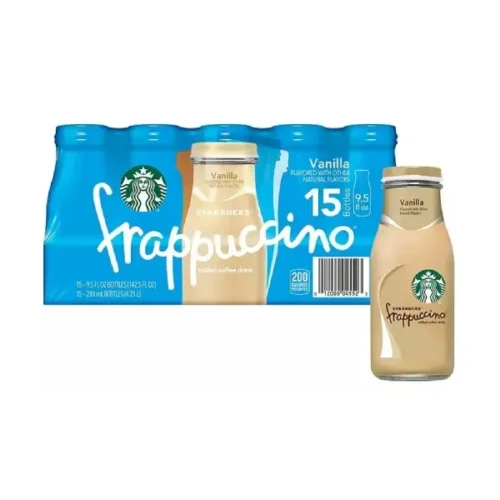 Frappuchino de café STARBUCKS con vainilla paquete de 15und 281mL c/u