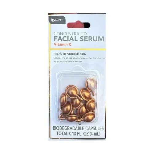 Suero facial B.PURE con vitamina C 10 perlas de 0.4ml c/u.