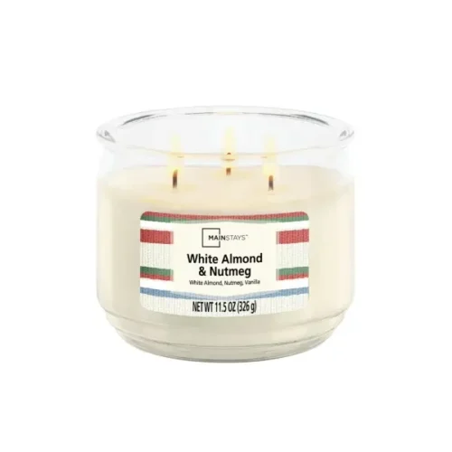 Vela aromatica Mainstays White Almond 3 mechas 326g